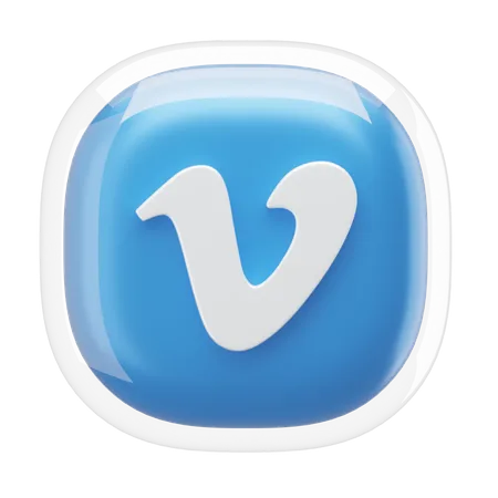 Vimeo  3D Icon