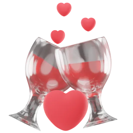 L'amour du vin  3D Icon