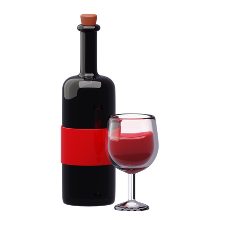 Vin rouge  3D Icon