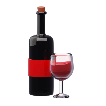 Vin rouge  3D Icon