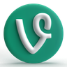 3d vine logo illustration