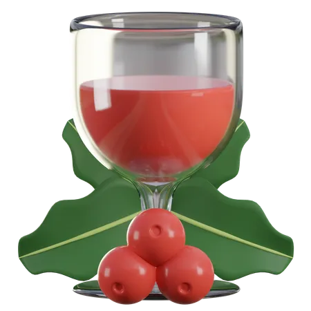 Vinho de natal  3D Icon