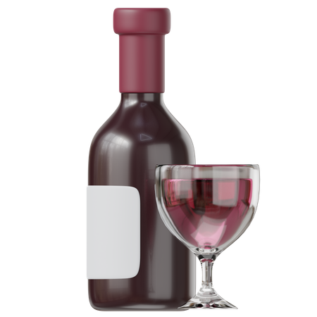 Vino  3D Icon