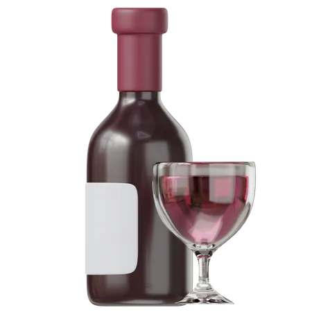 Vino  3D Icon