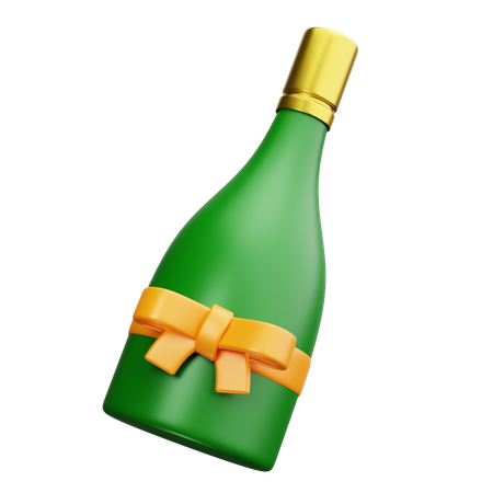 Vino de celebracion  3D Icon