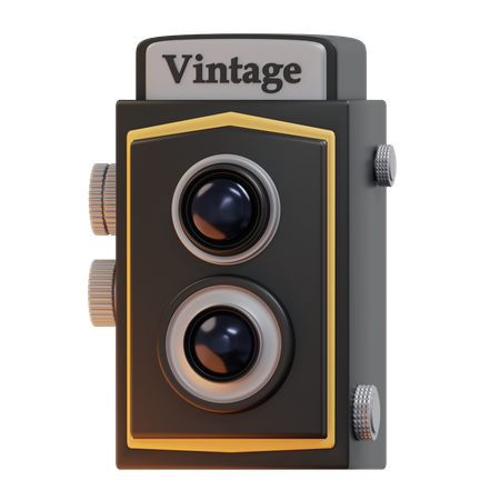 Vintage Camera  3D Icon