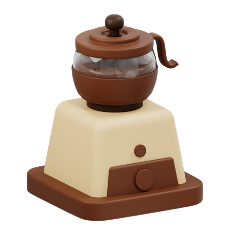 Vintage Coffee Grinder  3D Icon