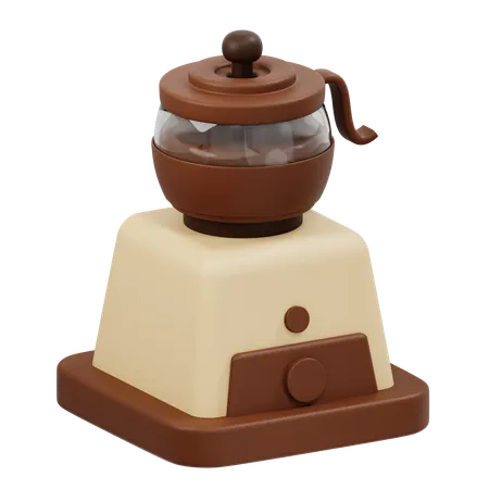 Vintage Coffee Grinder  3D Icon
