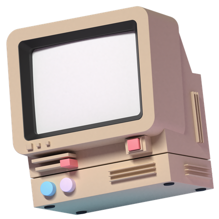 Vintage Computer  3D Icon