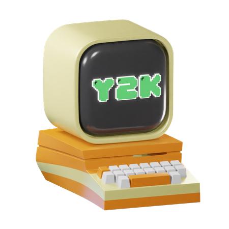 Vintage Computer  3D Icon