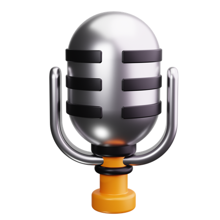 Vintage Microphone  3D Icon