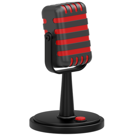 Vintage microphone  3D Icon