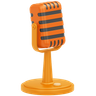 3d recording mic logo