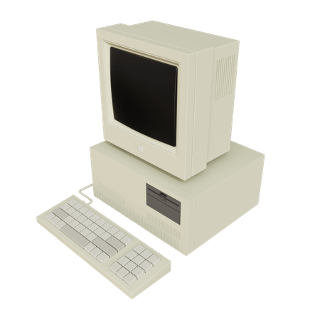 Vintage Pc  3D Icon