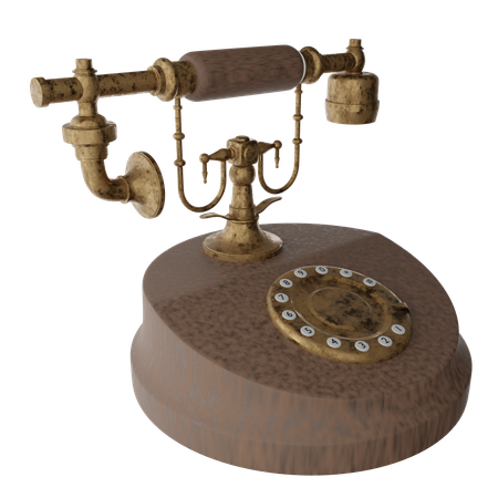 Vintage Phone  3D Icon