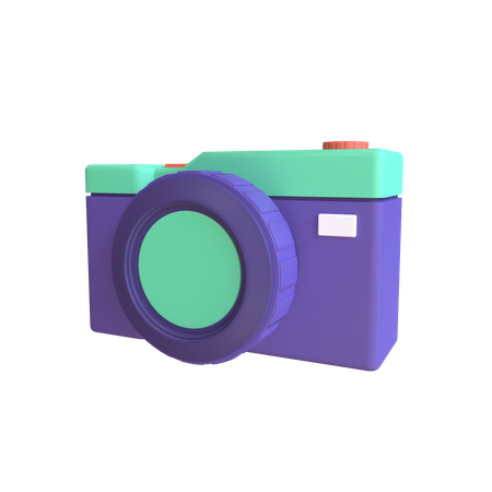 Vintage photo camera  3D Illustration