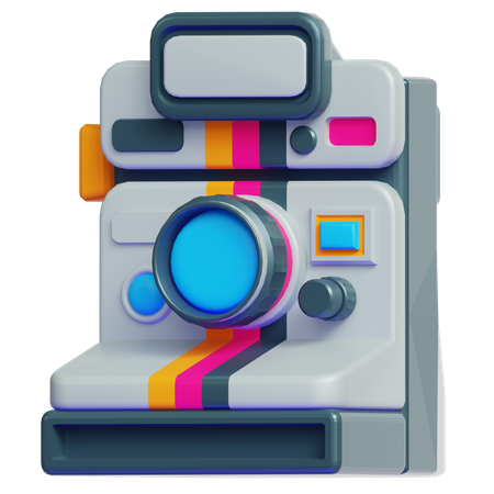 ビンテージポラロイドカメラ  3D Icon