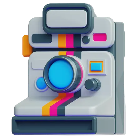 ビンテージポラロイドカメラ  3D Icon