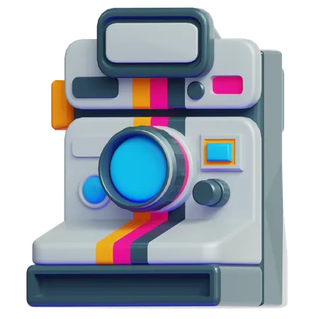 VINTAGE POLAROID CAMERA  3D Icon