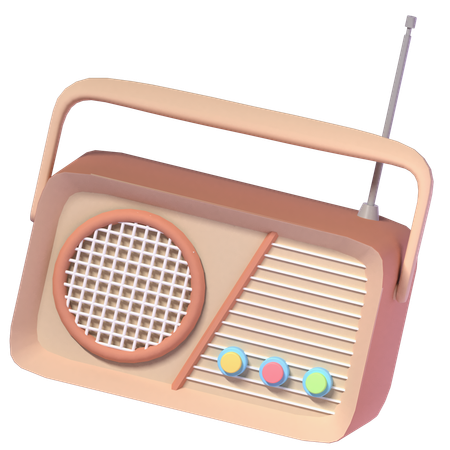 Vintage Radio  3D Icon