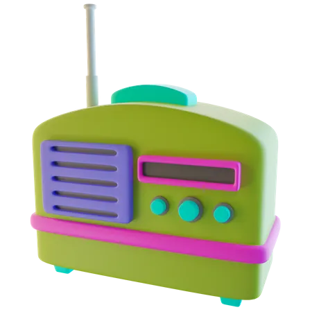 Vintage Radio  3D Icon