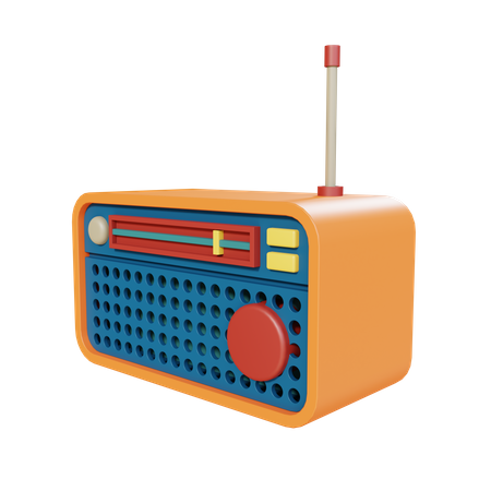 Vintage Radio  3D Icon