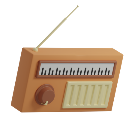 Vintage Radio  3D Icon