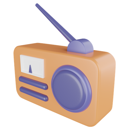 Vintage Radio  3D Icon