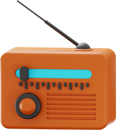 Vintage Radio  3D Icon