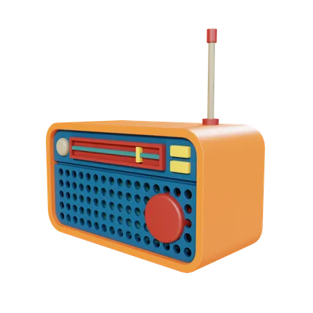 Vintage Radio  3D Illustration