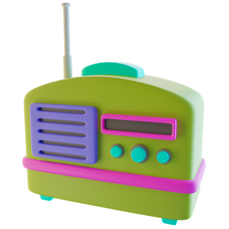 Vintage-Radio  3D Icon