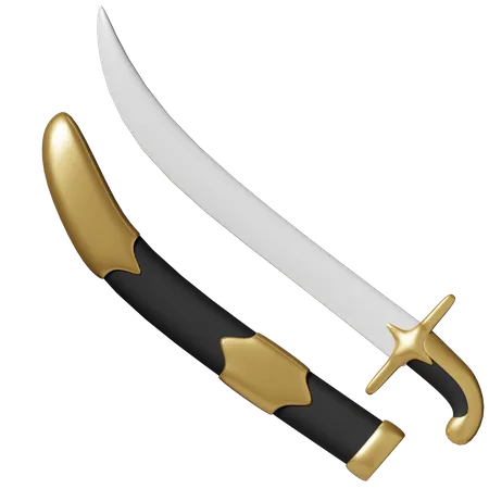 Vintage Sword  3D Icon