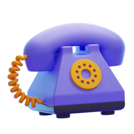 VINTAGE TELEPHONE  3D Icon