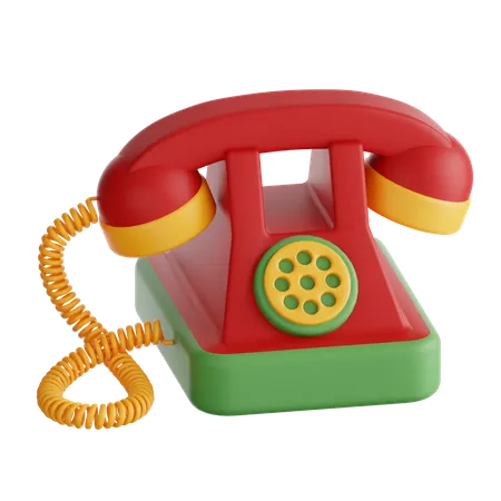 Vintage Telephone  3D Icon