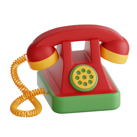 Vintage Telephone  3D Icon