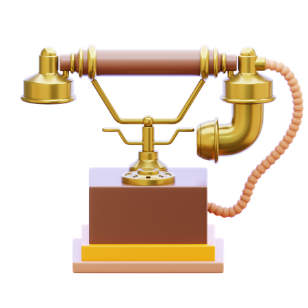 Vintage Telephone  3D Icon