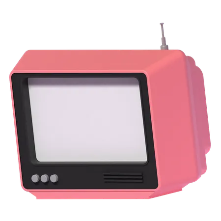 Vintage Television  3D Icon