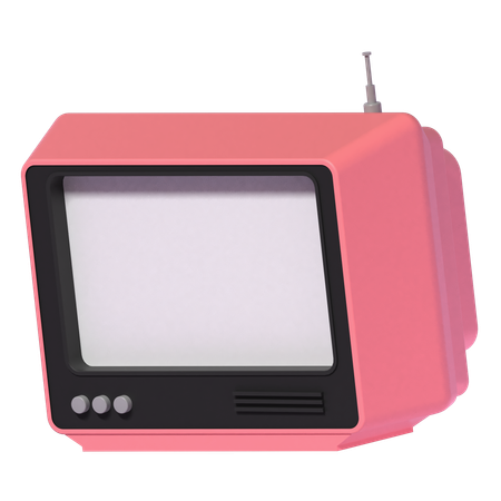 Vintage Television  3D Icon