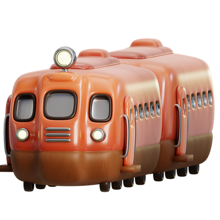 Vintage Train  3D Icon