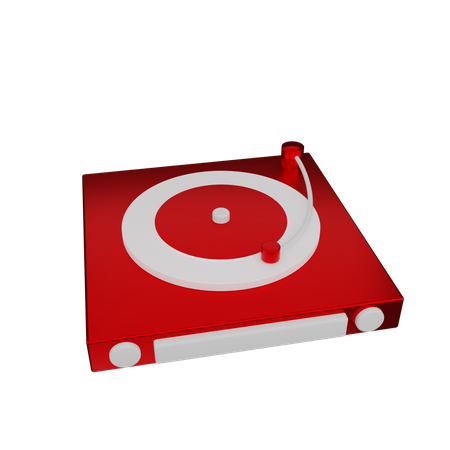 Vintage Turntable Record Player  3D Icon