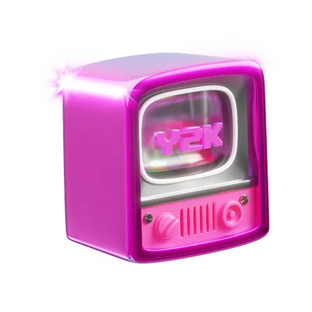 Vintage Tv  3D Icon