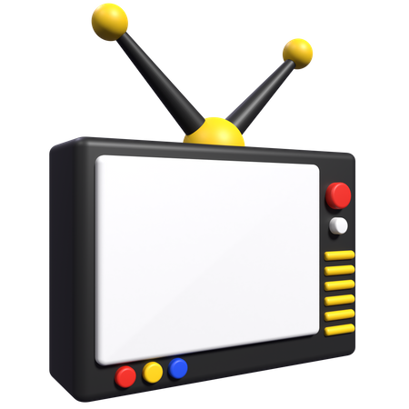 Vintage Tv  3D Icon