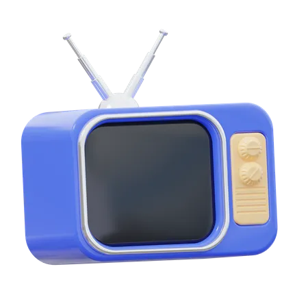 Vintage TV  3D Icon