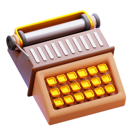 ヴィンテージタイプライター  3D Icon