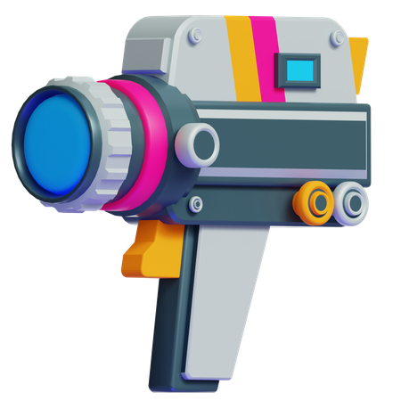 VINTAGE VIDEO CAMERA  3D Icon