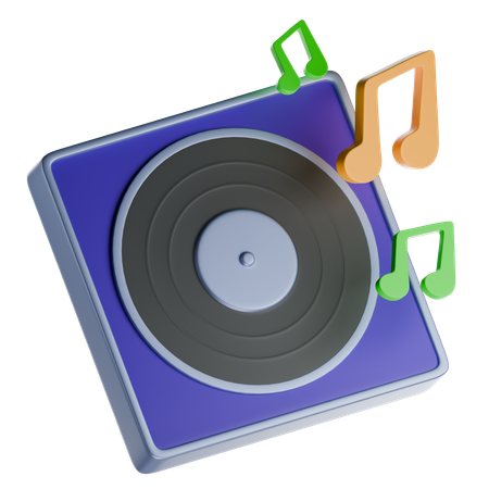 Vinyl  3D Icon