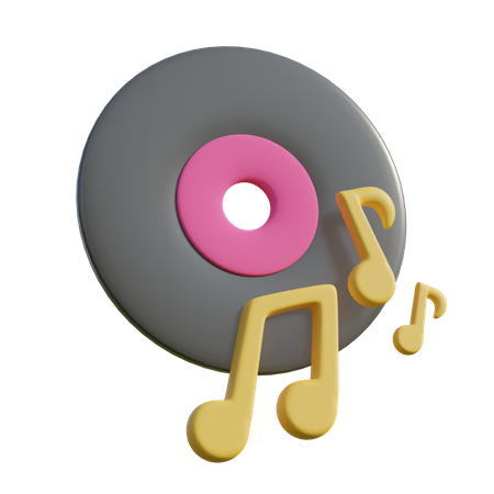 Vinyl Disc  3D Illustration