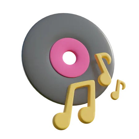 Vinyl Disc  3D Illustration