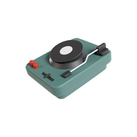 Vinyl Disc Player  3D Icon