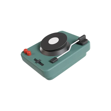 Vinyl Disc Player  3D Icon